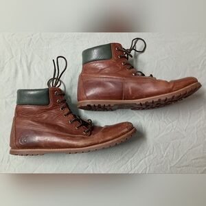 Timberland Joslin Lace-Up Brown Leather Anklet Boots Women's Size 8.5